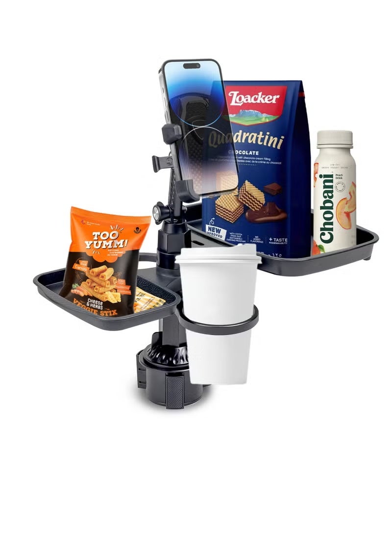 Mobile Holder For Car,Car Phone Holder with Cup Holder Expandable Base,2-in-1 Car Phone Holder - Image 1